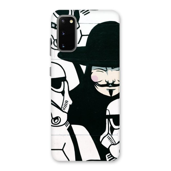 Anonymous Hat Back Case for Galaxy S20