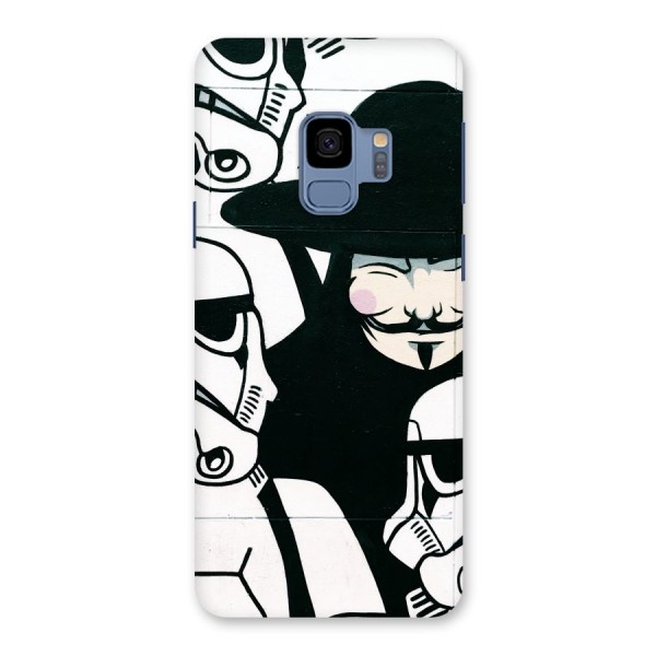 Anonymous Hat Back Case for Galaxy S9