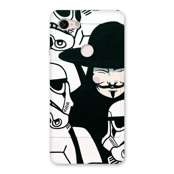 Anonymous Hat Back Case for Google Pixel 3 XL