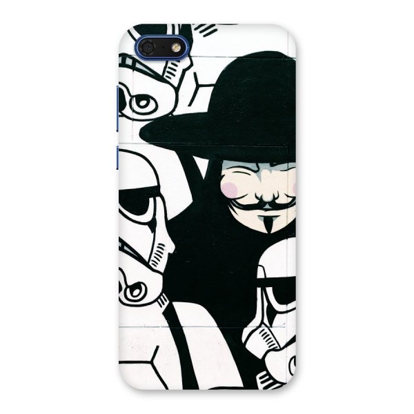 Anonymous Hat Back Case for Honor 7s