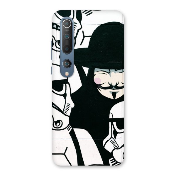 Anonymous Hat Back Case for Mi 10