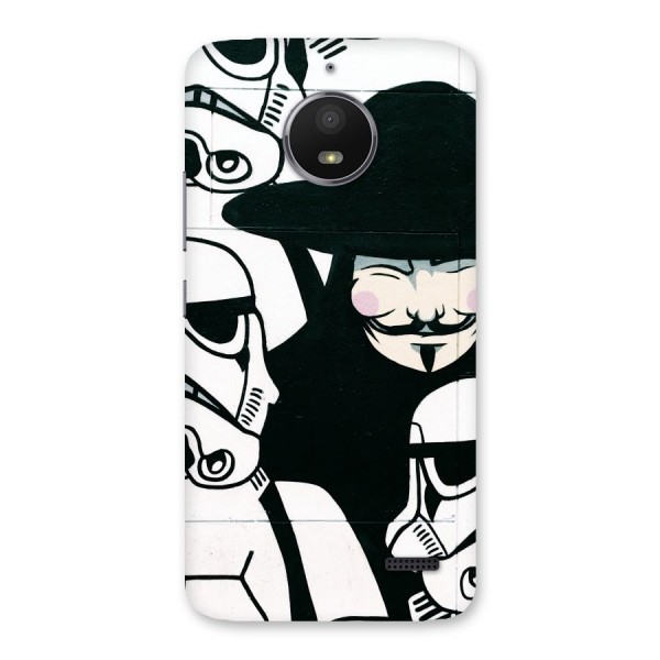 Anonymous Hat Back Case for Moto E4