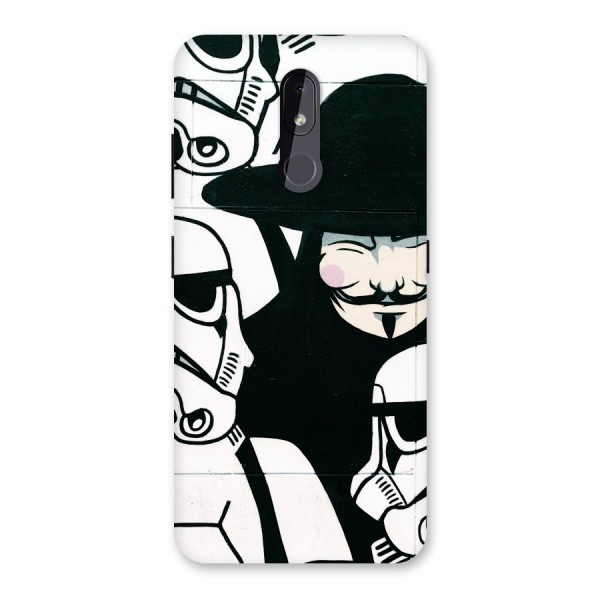 Anonymous Hat Back Case for Nokia 3.2