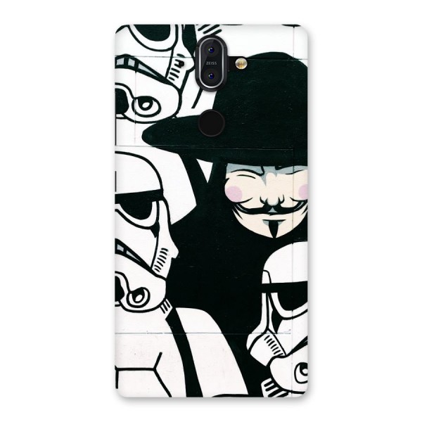 Anonymous Hat Back Case for Nokia 8 Sirocco