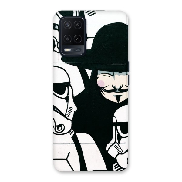 Anonymous Hat Back Case for Oppo A54