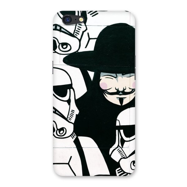 Anonymous Hat Back Case for Oppo A71