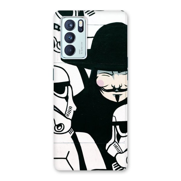 Anonymous Hat Back Case for Oppo Reno6 Pro 5G