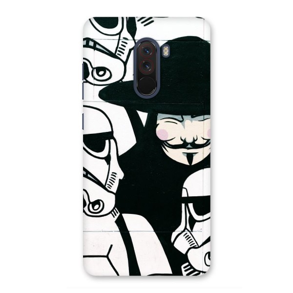 Anonymous Hat Back Case for Poco F1