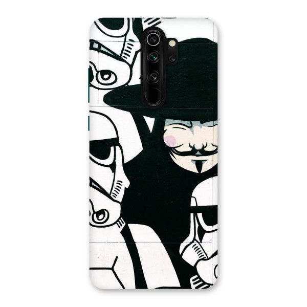 Anonymous Hat Back Case for Redmi Note 8 Pro