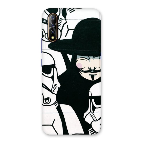 Anonymous Hat Back Case for Vivo S1