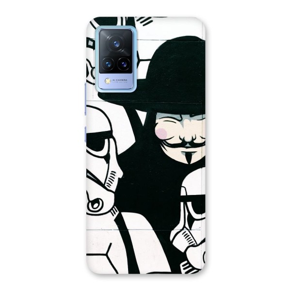 Anonymous Hat Back Case for Vivo V21 5G