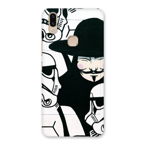 Anonymous Hat Back Case for Vivo V9