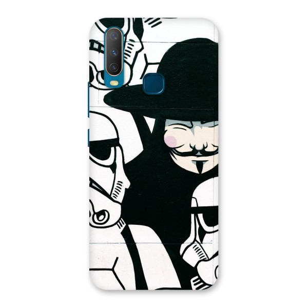 Anonymous Hat Back Case for Vivo Y12