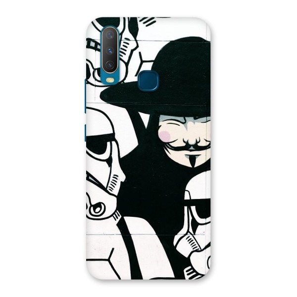 Anonymous Hat Back Case for Vivo Y15