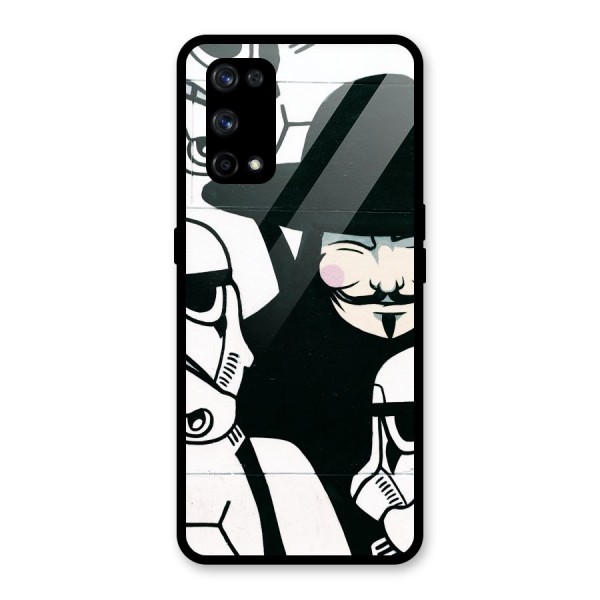 Anonymous Hat Glass Back Case for Realme X7 Pro