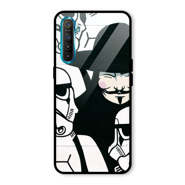 Anonymous Hat Glass Back Case for Realme XT