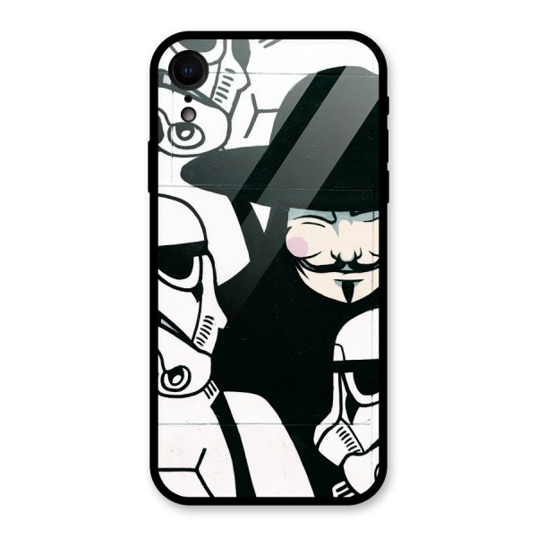 Anonymous Hat Glass Back Case for XR