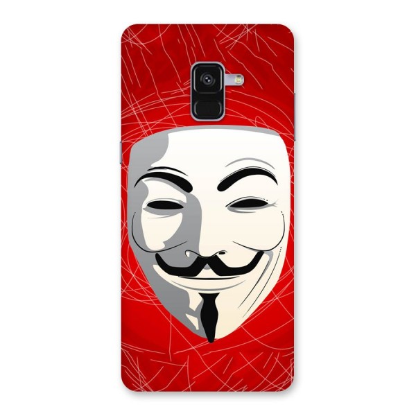 Anonymous Mask Abstract Back Case for Galaxy A8 Plus