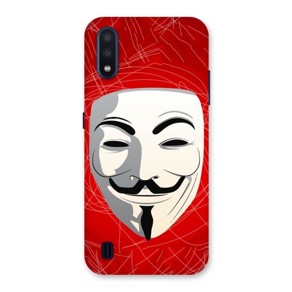 Anonymous Mask Abstract Back Case for Galaxy M01