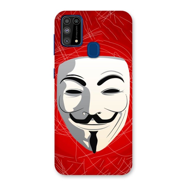 Anonymous Mask Abstract Back Case for Galaxy M31