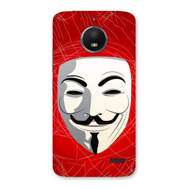 Anonymous Mask Abstract Back Case for Moto E4