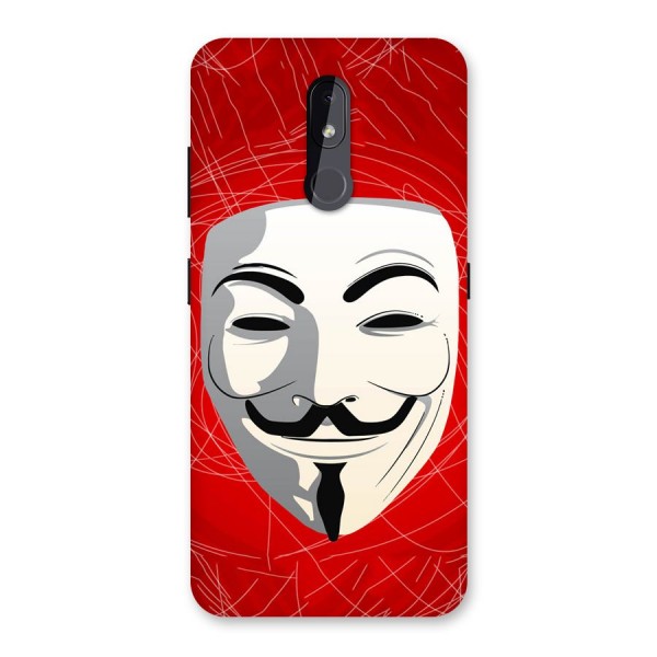 Anonymous Mask Abstract Back Case for Nokia 3.2