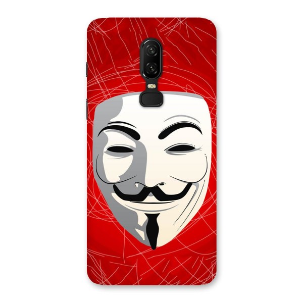 Anonymous Mask Abstract Back Case for OnePlus 6