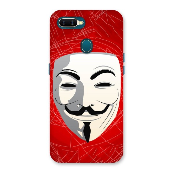 Anonymous Mask Abstract Back Case for Oppo A7