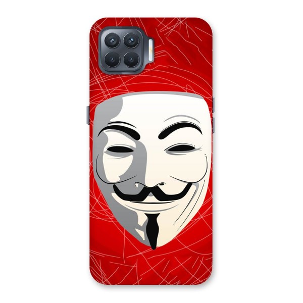 Anonymous Mask Abstract Back Case for Oppo F17 Pro