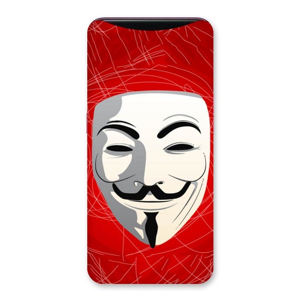 Anonymous Mask Abstract Back Case for Oppo Find X