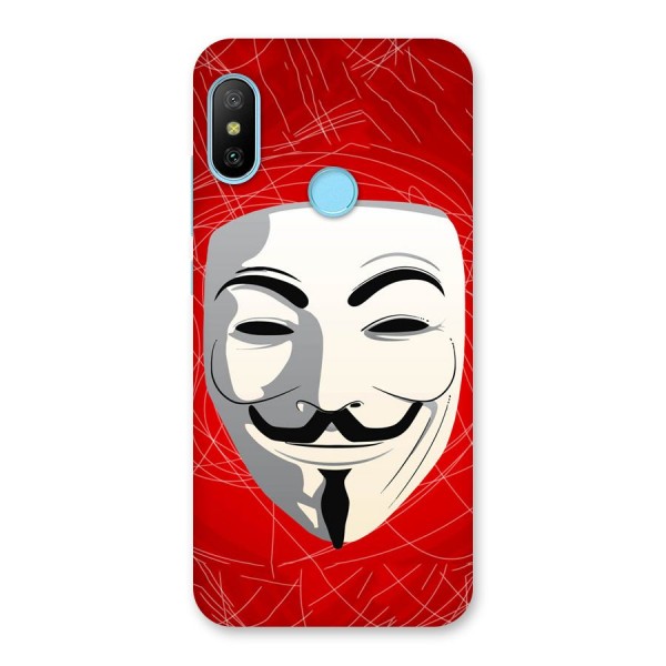 Anonymous Mask Abstract Back Case for Redmi 6 Pro