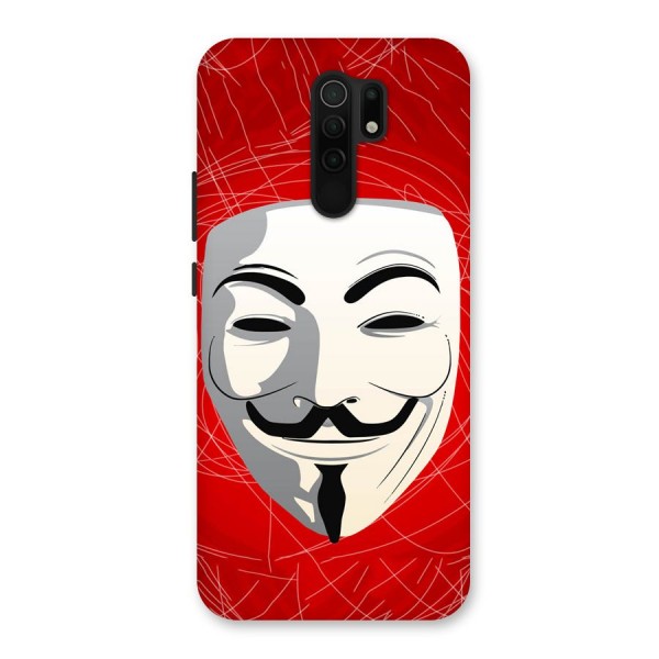 Anonymous Mask Abstract Back Case for Redmi 9 Prime