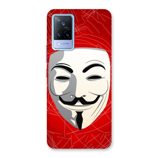 Anonymous Mask Abstract Back Case for Vivo V21 5G