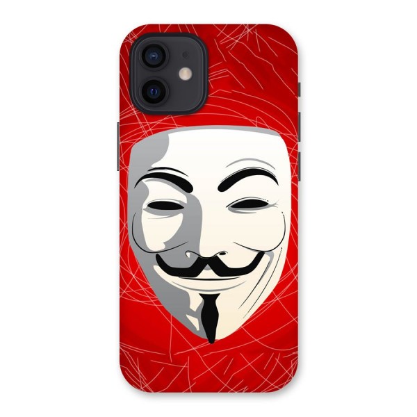 Anonymous Mask Abstract Back Case for iPhone 12