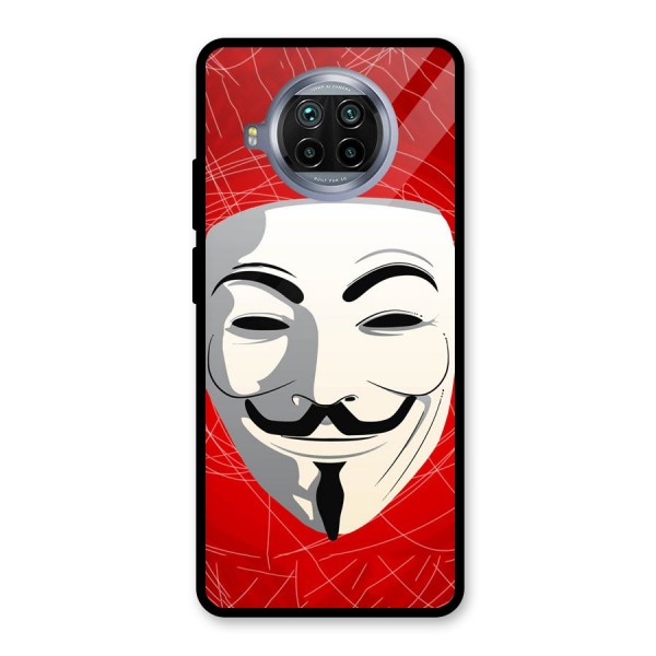 Anonymous Mask Abstract Glass Back Case for Mi 10i