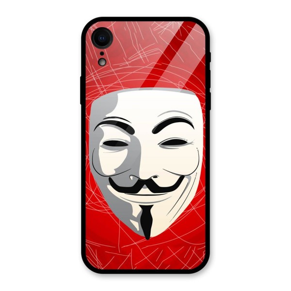 Anonymous Mask Abstract Glass Back Case for XR