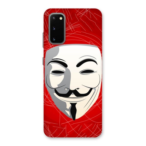 Anonymous Mask Abstract  Back Case for Galaxy S20