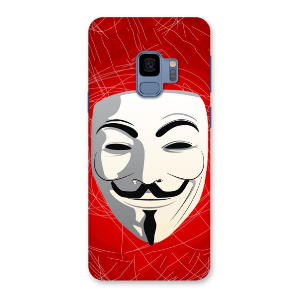 Anonymous Mask Abstract  Back Case for Galaxy S9