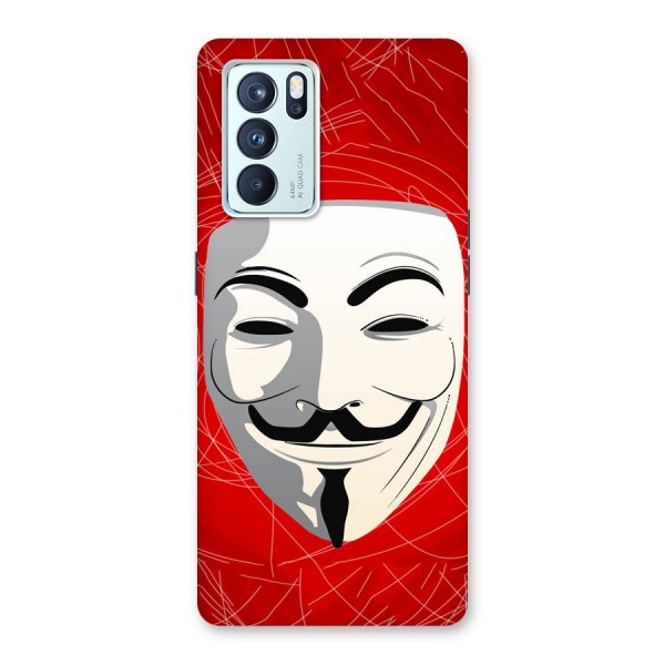 Anonymous Mask Abstract  Back Case for Oppo Reno6 Pro 5G