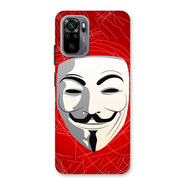 Anonymous Mask Abstract  Back Case for Redmi Note 10