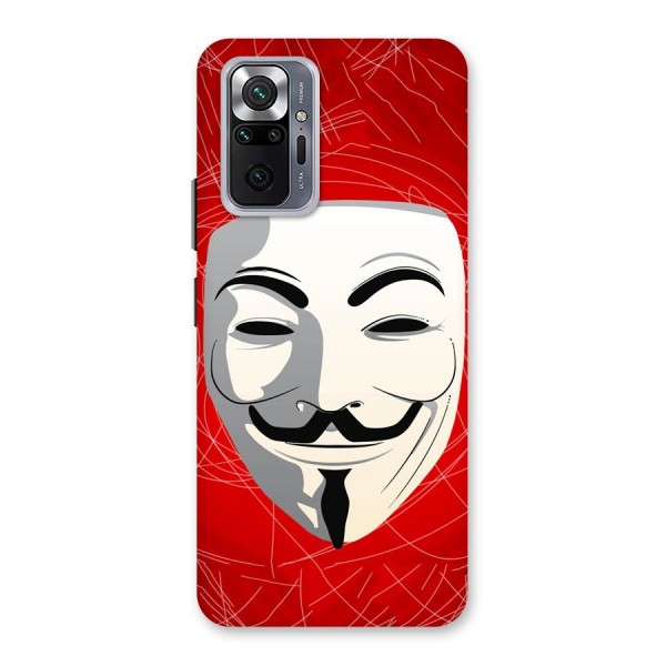 Anonymous Mask Abstract  Back Case for Redmi Note 10 Pro