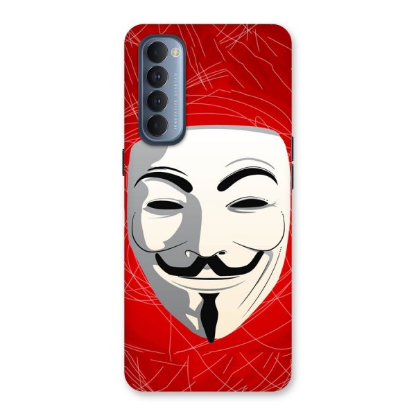 Anonymous Mask Abstract  Back Case for Reno4 Pro