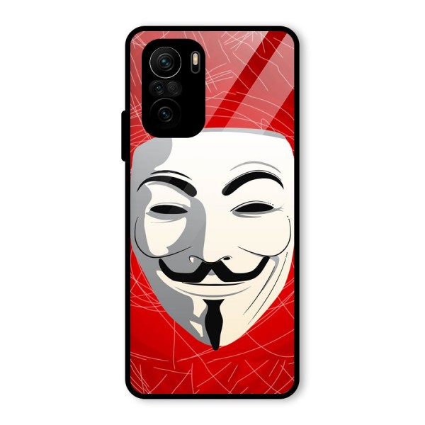 Anonymous Mask Abstract  Glass Back Case for Mi 11x