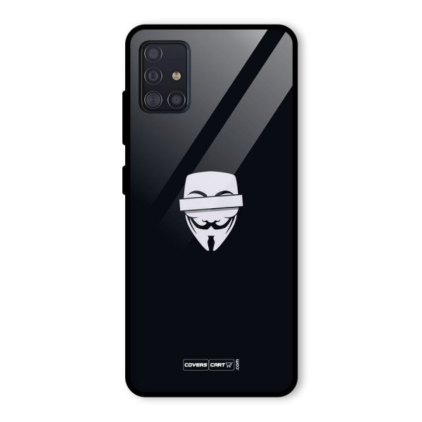 Anonymous Mask Glass Back Case for Galaxy A51