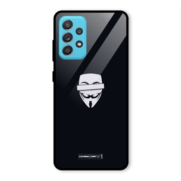 Anonymous Mask Glass Back Case for Galaxy A52s 5G