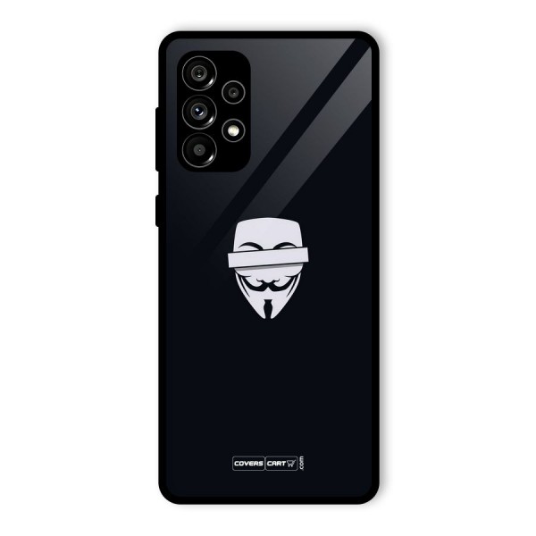 Anonymous Mask Glass Back Case for Galaxy A73 5G