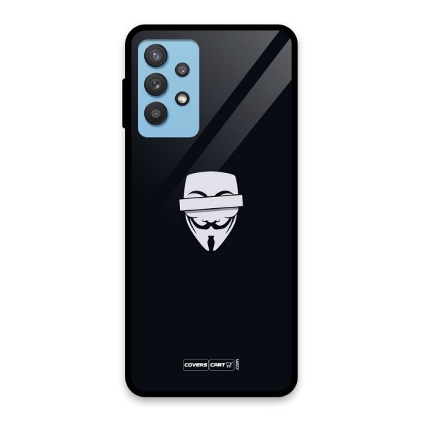 Anonymous Mask Glass Back Case for Galaxy M32 5G