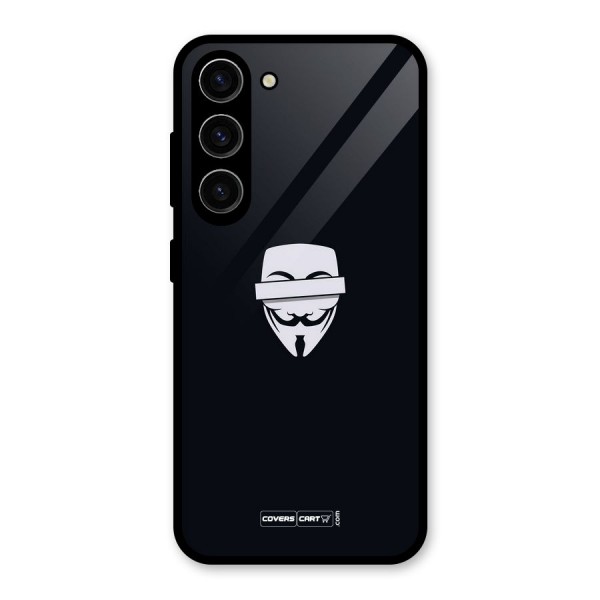 Anonymous Mask Glass Back Case for Galaxy S23