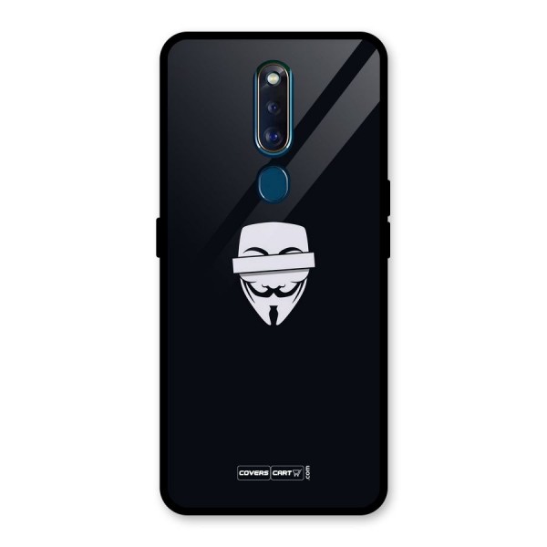 Anonymous Mask Glass Back Case for Oppo F11 Pro