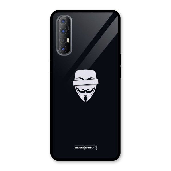 Anonymous Mask Glass Back Case for Oppo Reno3 Pro